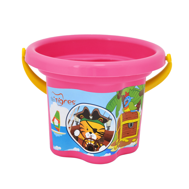 Набори для пісочниці - Відро для піску Tigres Квіточка в асортименті (39628)#5