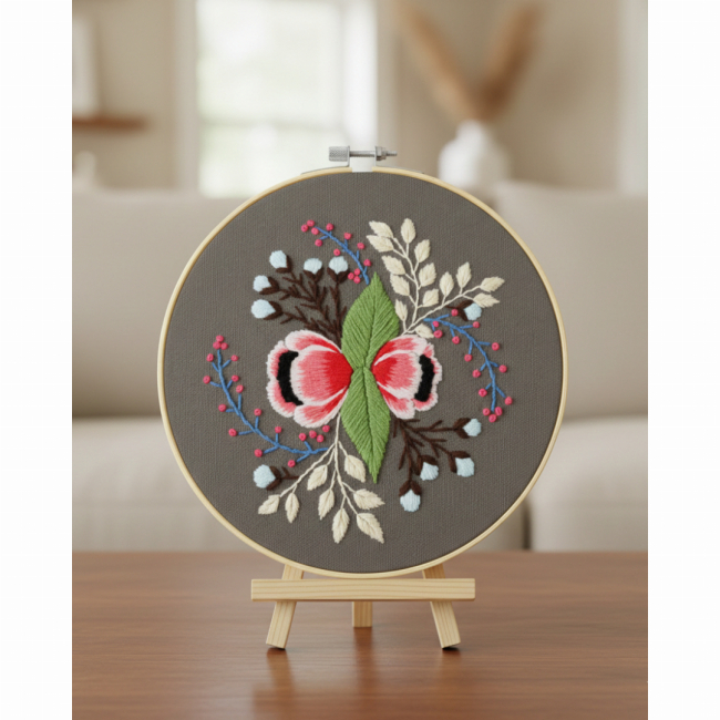 Наборы для творчества - Набор для вышивки гладью Brushme Тихая симметрия (EMBR001)#2