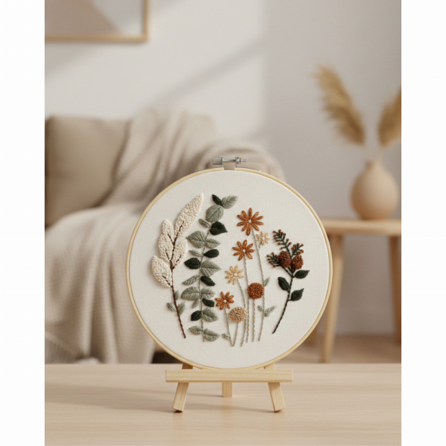 Наборы для творчества - Набор для вышивки гладью Brushme Гербарий спокойствия (EMBR002)#2