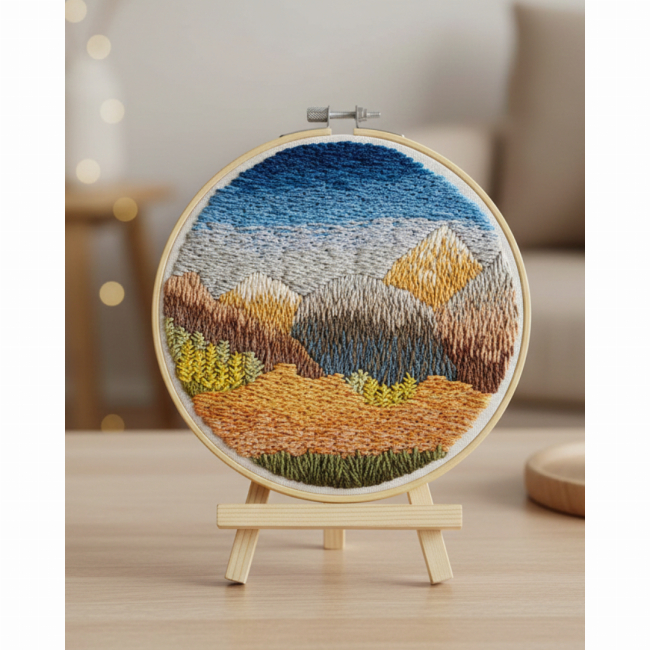 Наборы для творчества - Набор для вышивки гладью Brushme Горное дыхание (EMBR004)#2