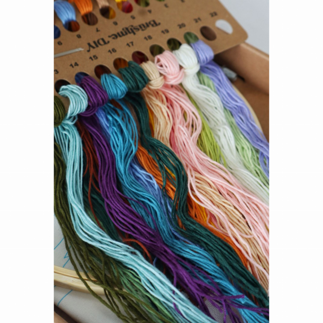 Наборы для творчества - Набор для вышивки гладью Brushme Следы лета (EMBR006)#3