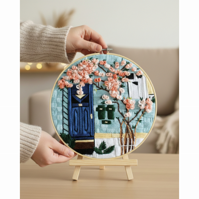 Наборы для творчества - Набор для вышивки гладью Brushme Весна у дома (EMBR010)#2