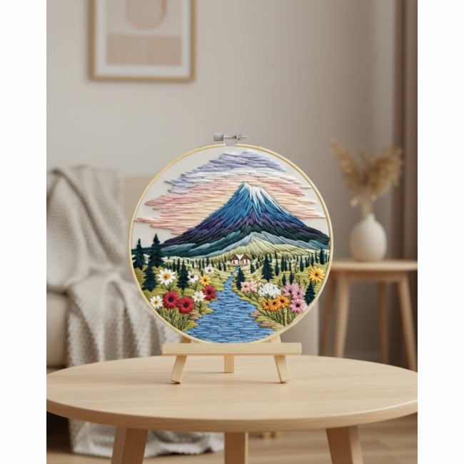 Наборы для творчества - Набор для вышивки гладью Brushme Долина покоя (EMBR011)#2