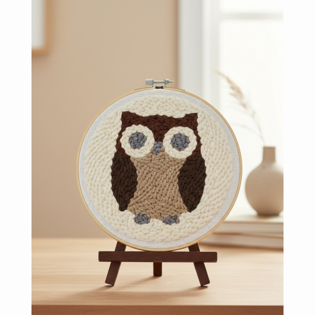 Наборы для творчества - Набор для создания ковровой вышивки Brushme Ночной друг (PMBR001)#2