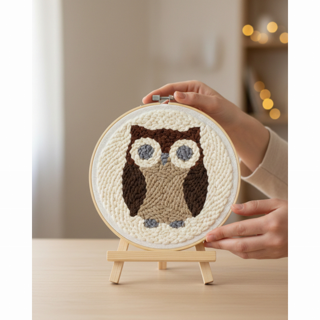 Наборы для творчества - Набор для создания ковровой вышивки Brushme Ночной друг (PMBR001)#3