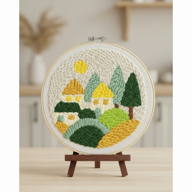 Наборы для творчества - Набор для создания ковровой вышивки Brushme Место спокойствия (PMBR004)#2