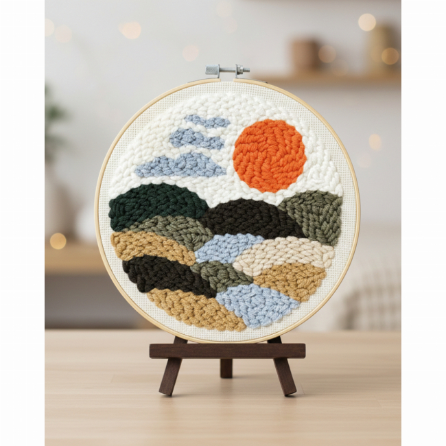 Наборы для творчества - Набор для создания ковровой вышивки Brushme Где восходит солнце (PMBR007)#2