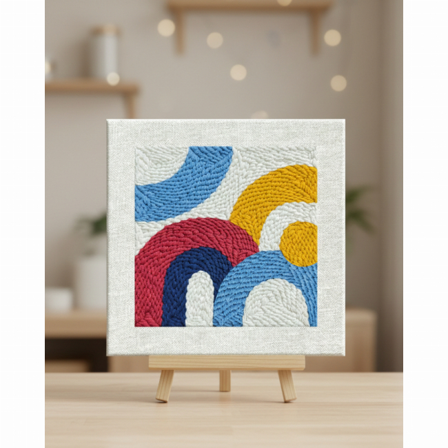 Наборы для творчества - Набор для создания ковровой вышивки Brushme Цветной ритм (PMBR009)#2