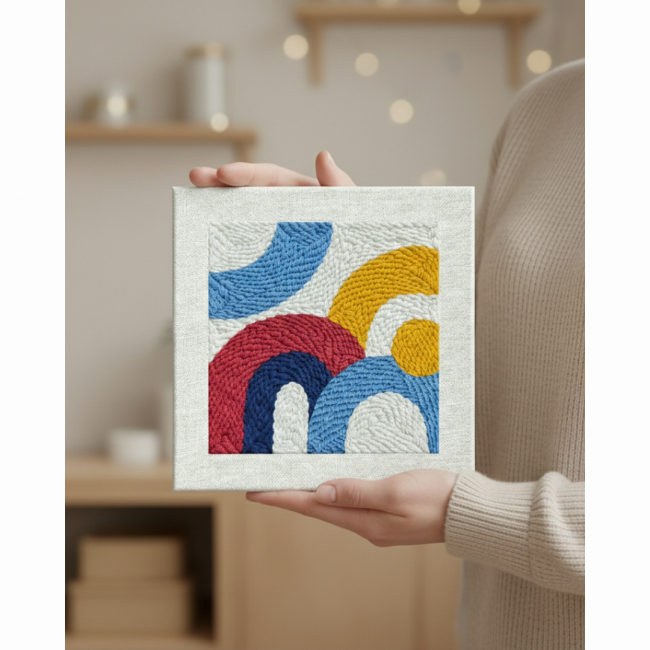 Наборы для творчества - Набор для создания ковровой вышивки Brushme Цветной ритм (PMBR009)#3