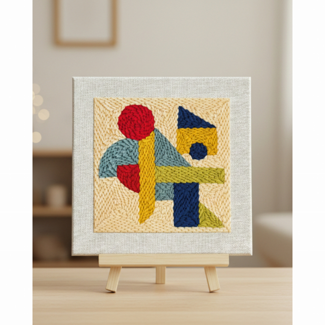 Наборы для творчества - Набор для создания ковровой вышивки Brushme Игра форм (PMBR010)#2