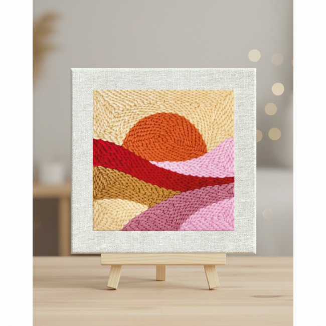 Наборы для творчества - Набор для создания ковровой вышивки Brushme Золотой закат (PMBR013)#2