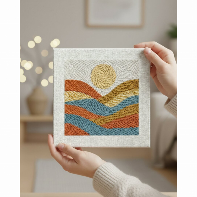 Наборы для творчества - Набор для создания ковровой вышивки Brushme Горизонт мечтаний (PMBR014)#3