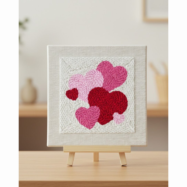 Наборы для творчества - Набор для создания ковровой вышивки Brushme Любовь в стежках (PMBR015)#2