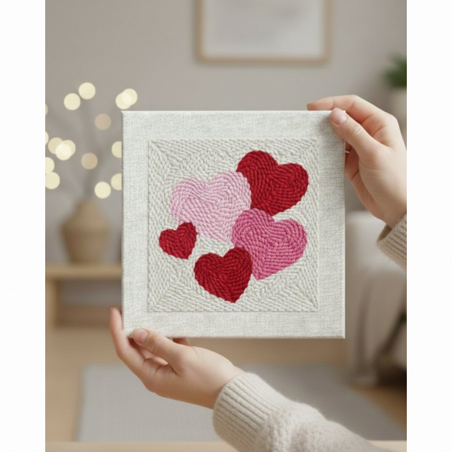 Наборы для творчества - Набор для создания ковровой вышивки Brushme Любовь в стежках (PMBR015)#3