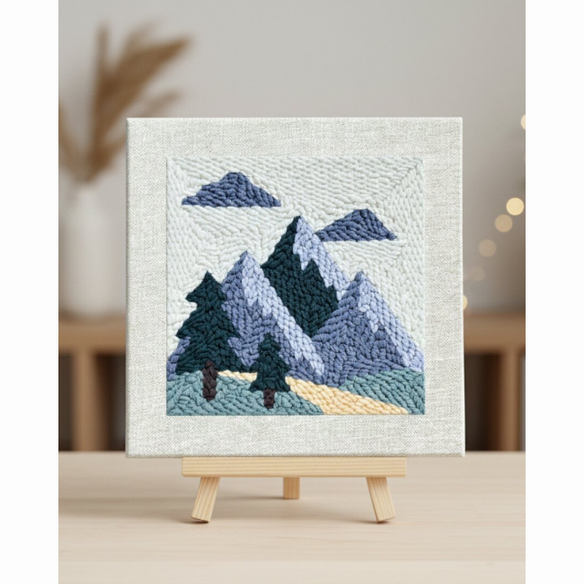 Наборы для творчества - Набор для создания ковровой вышивки Brushme Твоя вершина (PMBR016)#2