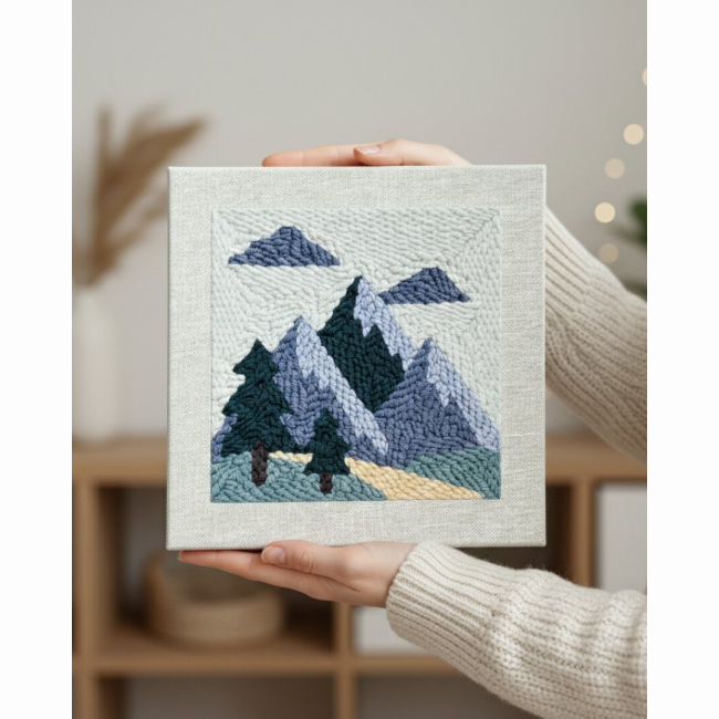 Наборы для творчества - Набор для создания ковровой вышивки Brushme Твоя вершина (PMBR016)#3