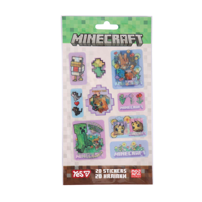 Наборы для творчества - Набор наклеек 2D Yes Minecraft Spring Animals (708534)#2