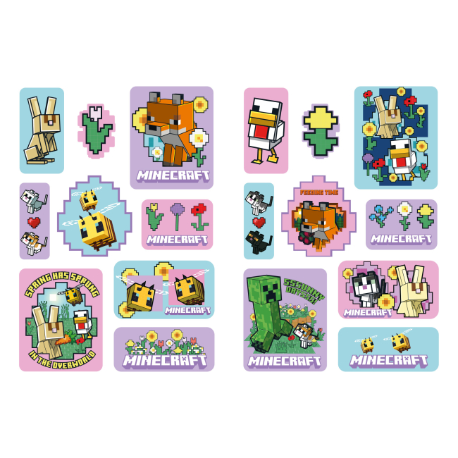 Наборы для творчества - Набор наклеек 2D Yes Minecraft Spring Animals (708534)#3