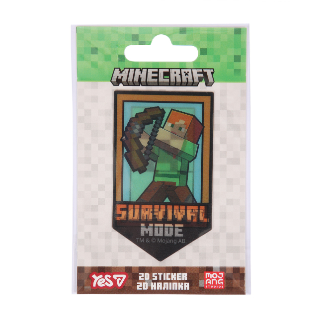 Наборы для творчества - Наклейка 2D Yes Minecraft Boom (708512)#2