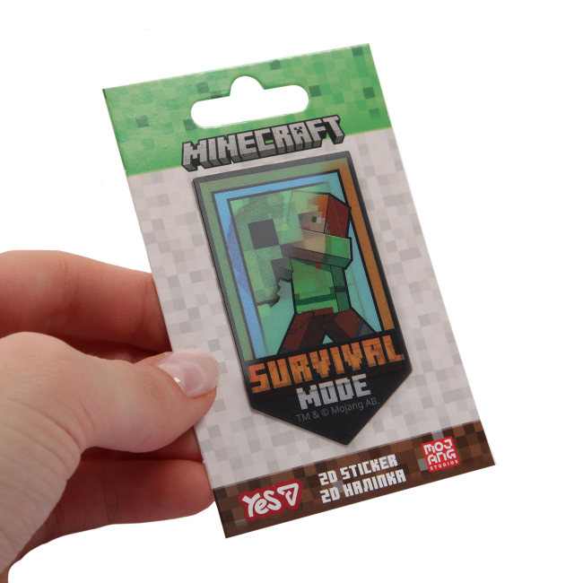 Наборы для творчества - Наклейка 2D Yes Minecraft Boom (708512)#5