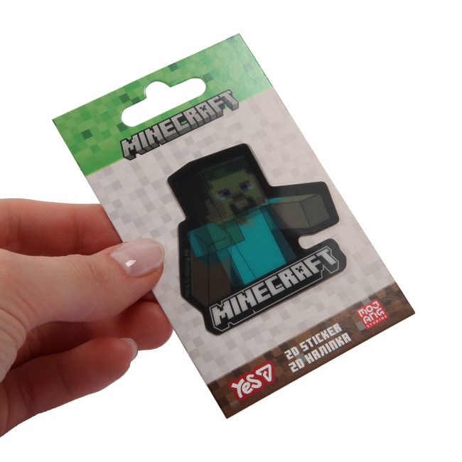 Наборы для творчества - Наклейка 2D Yes Minecraft Zombie (708597)#5