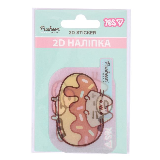 Наборы для творчества - Наклейка 2D Yes Pusheen Donut (708519)#2
