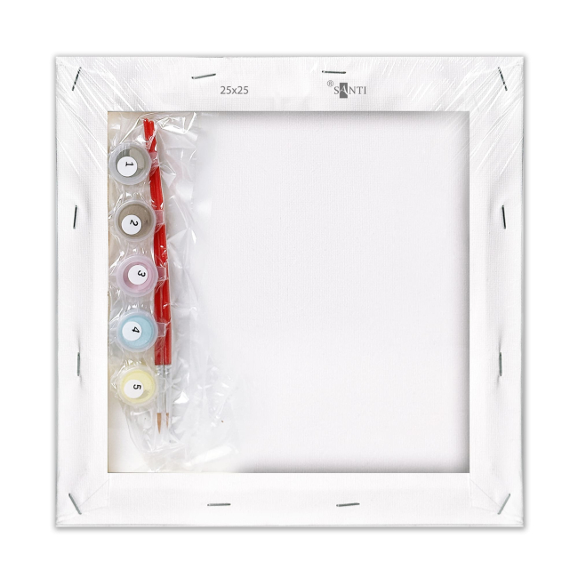 Товари для малювання - ​Картина за номерами Santi Лайн Френдс Чоко та Саллі 25 х 25 см (955018)#3