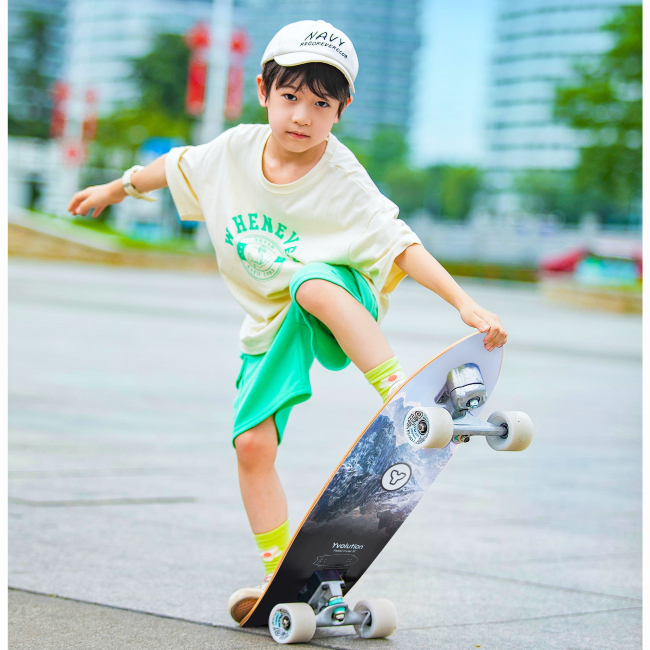 Пенниборд - Скейтборд Yvolution Dynamo Cruiser LED синий (YS52B2)#5