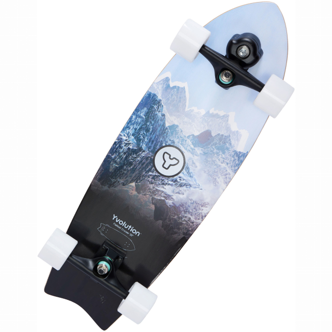Пенниборд - Скейтборд Yvolution Fishtail Cruiser синий (YS48B2)#3