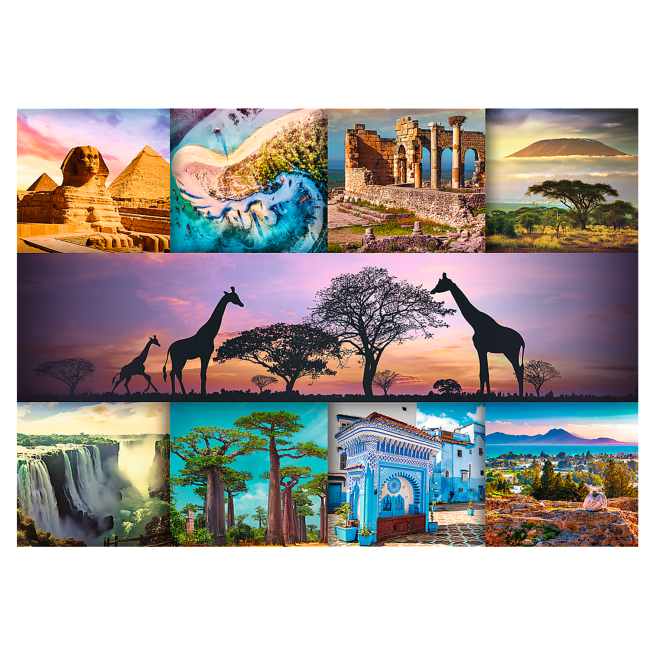 Пазлы - Пазл Trefl Коллаж Африка 1000 элементов (10792)#2