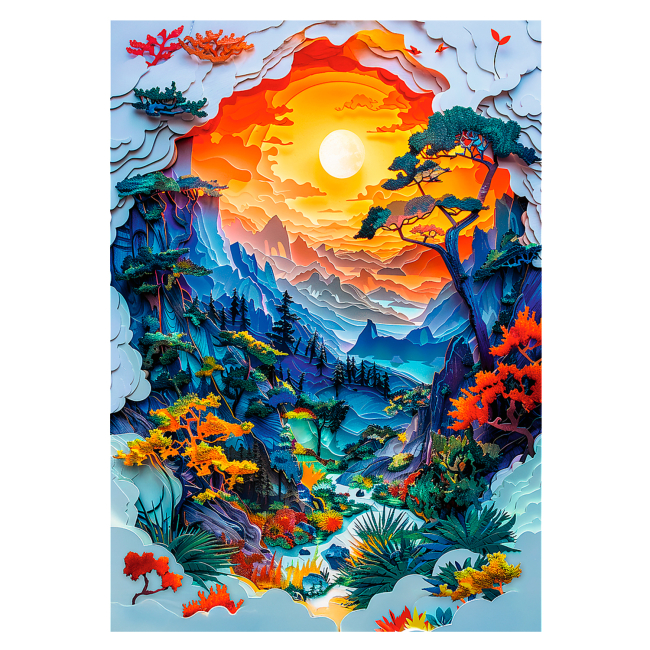 Пазли - Пазл Trefl Jubileusz Долина 1000 елементів (40045)#2