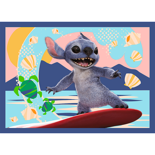 Пазлы - Пазлы Trefl Disney Stitch The Movie Отпуск на Гавайях 4 в 1 (34666)#4
