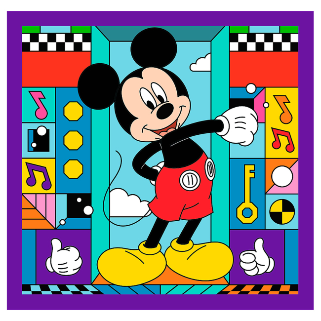 Пазлы - Пазлы Trefl Disney Микки и его веселая команда 3 в 1 (34894)#4