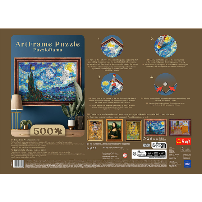 Пазлы - Пазл Trefl Art Звездная ночь 500 элементов (37544)#5