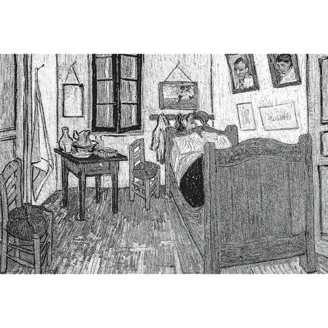 Пазлы - Пазл Trefl Art Винсент Ван Гог Спальня 500 элементов (37545)#4