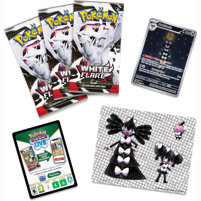 Настільні ігри - ​​Настільна гра Pokemon White Flare Tech Sticker Collection SV10.5 (196214118638)#2