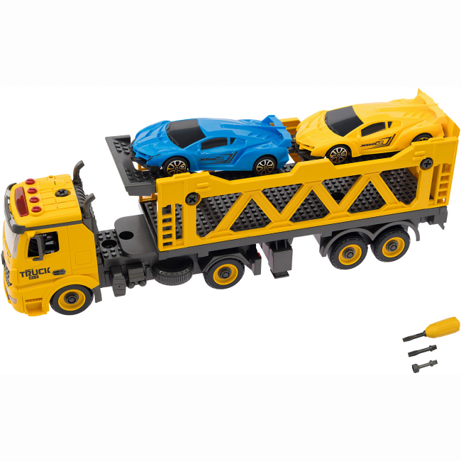 Конструкторы с уникальными деталями - ​Автоконструктор Otamanko Трак с легковыми авто (5320291)#3