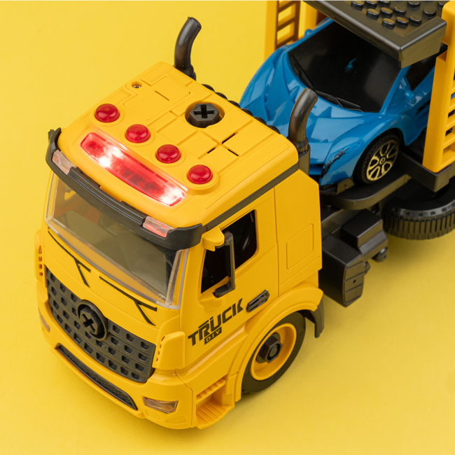 Конструкторы с уникальными деталями - ​Автоконструктор Otamanko Трак с легковыми авто (5320291)#5