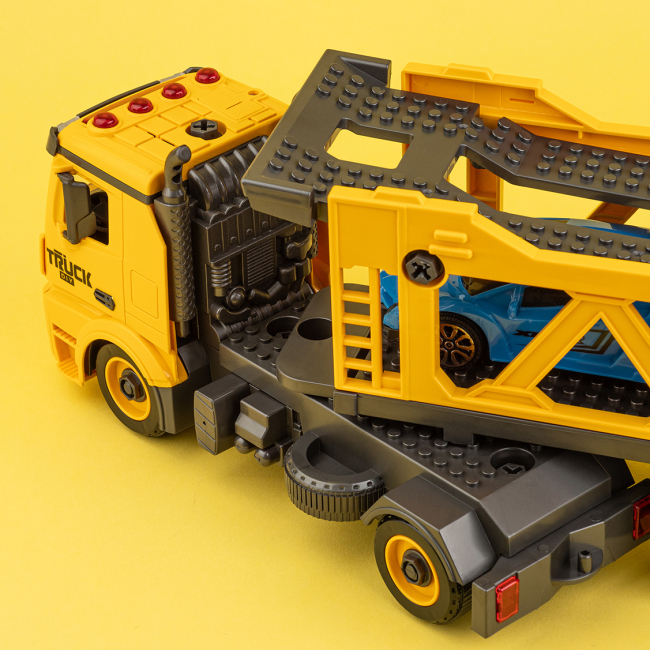 Конструкторы с уникальными деталями - ​Автоконструктор Otamanko Трак с легковыми авто (5320291)#6