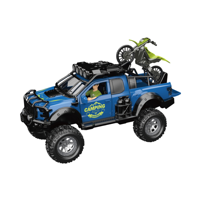 Автомоделі - Ігровий набір Otamanko Автотуризм Позашляховик з мотоциклом (5320291)#2