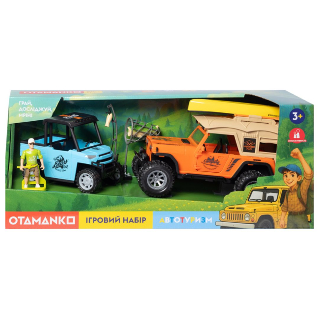 Автомоделі - Ігровий набір Otamanko Автотуризм Позашляховик з каное та баггі (5320298)#3