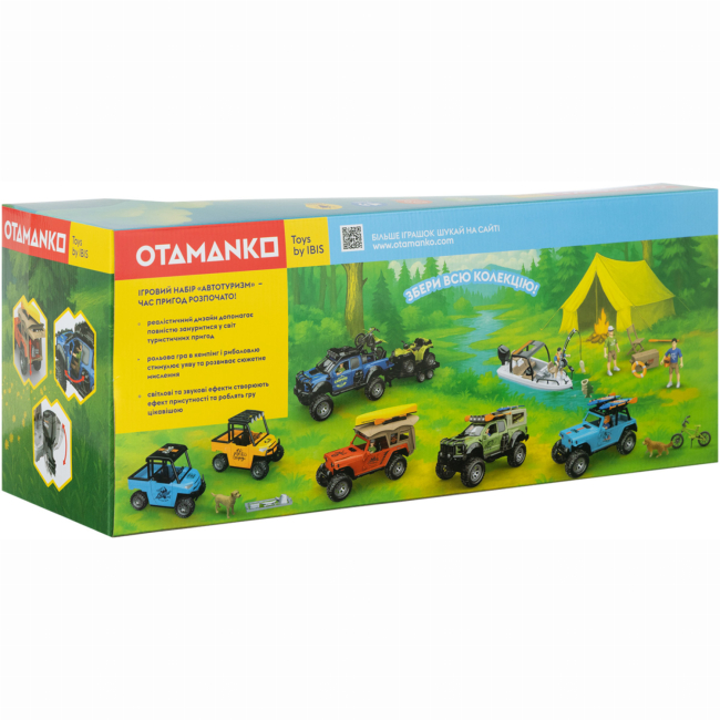 Автомоделі - Ігровий набір Otamanko Автотуризм Позашляховик з каное та баггі (5320298)#4