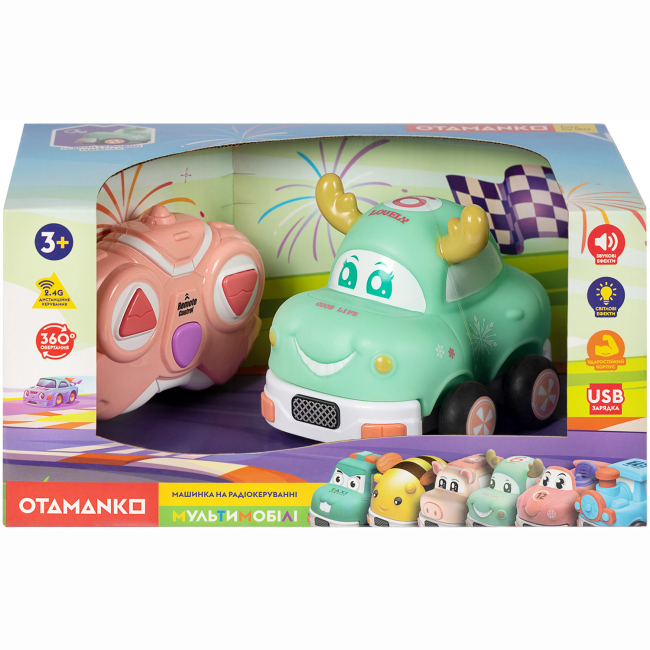 Радиоуправляемые модели - Машинка Otamanko Мультимобили олень мятный (5320329)#3