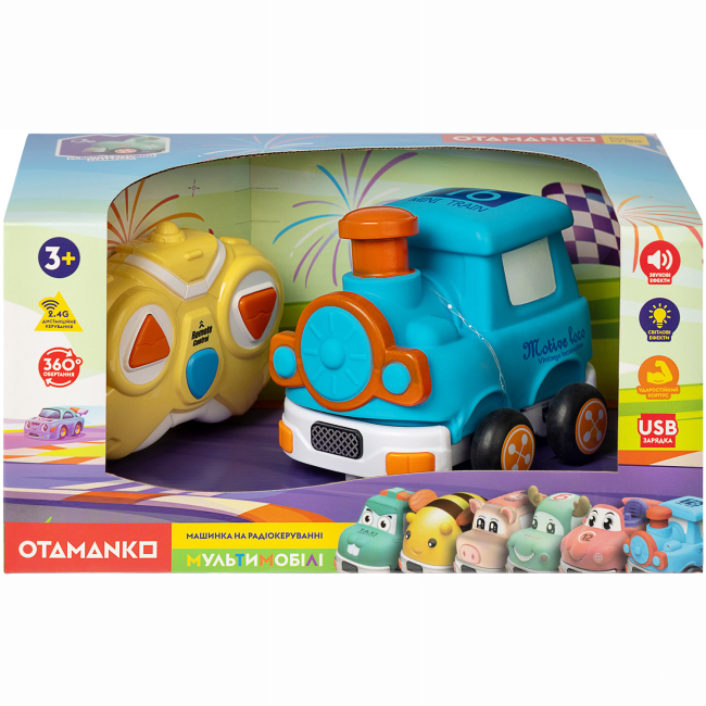 Радіокеровані моделі - Машинка Otamanko Мультимобілі поїзд синій (5320330)#2