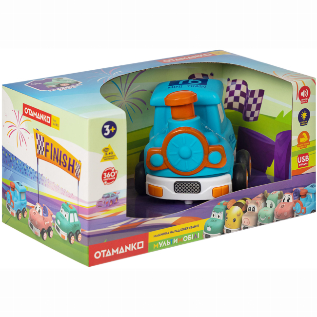 Радіокеровані моделі - Машинка Otamanko Мультимобілі поїзд синій (5320330)#3