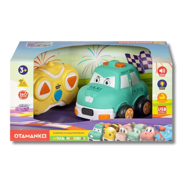 Радиоуправляемые модели - Машинка Otamanko Мультимобили такси бирюзовое (5320331)#2