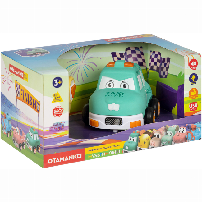 Радиоуправляемые модели - Машинка Otamanko Мультимобили такси бирюзовое (5320331)#3