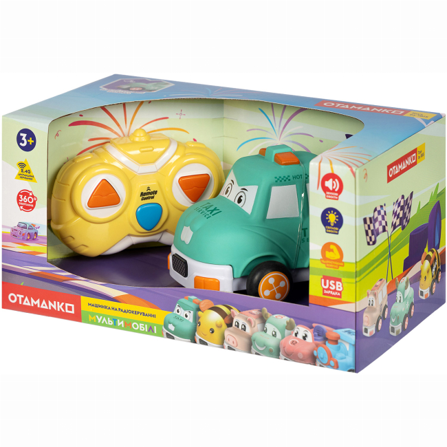 Радиоуправляемые модели - Машинка Otamanko Мультимобили такси бирюзовое (5320331)#4