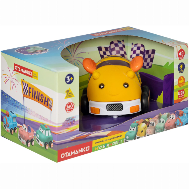 Радиоуправляемые модели - ​Машинка Otamanko Мультимобили пчела оранжевая (5320334)#4