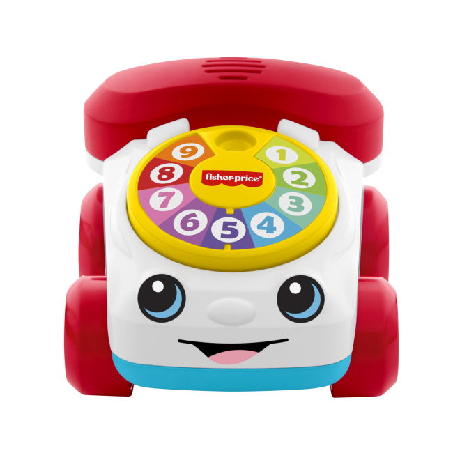 Развивающие игрушки - Развивающая игрушка Fisher-Price Машинка-каталка Веселый телефончик (JKD56)#2